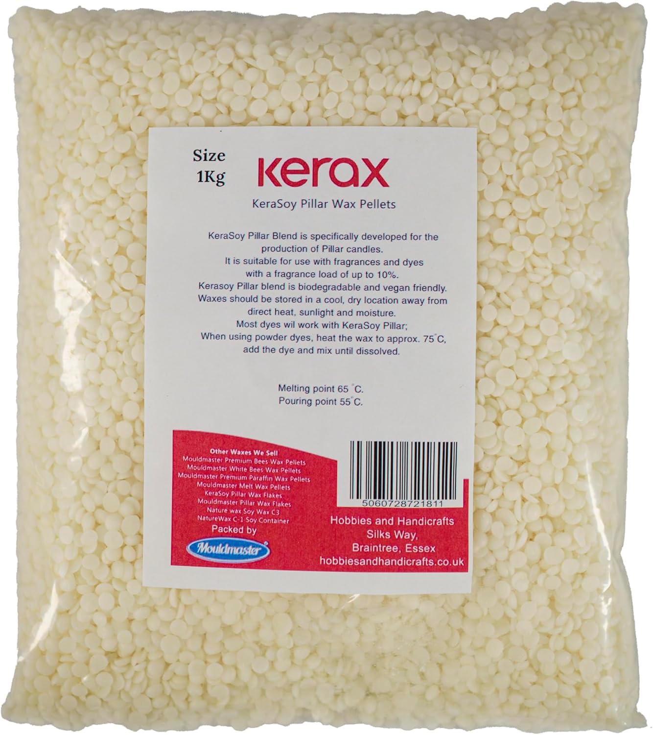 KeraSoy Pillar Wax Pellets 1kg