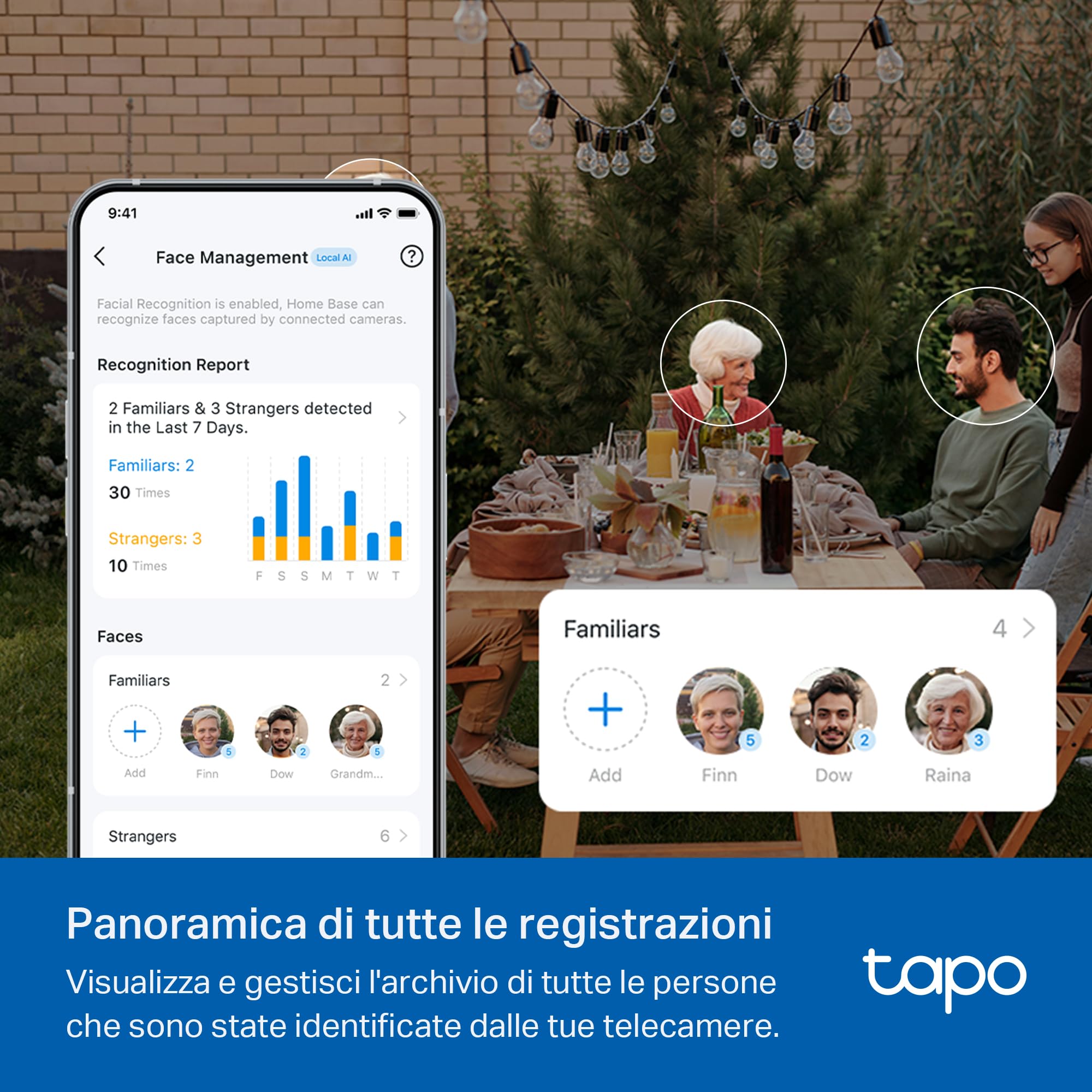 Tapo H500 Smart HomeBase, Connetti 16 Telecamere e 64 Sensori, Archiviazione Locale 16GB Integrato+16TB Espandibile HDD/SSD, Senza Canone Mensile, Rilevamento AI Avanzato, Output HDMI