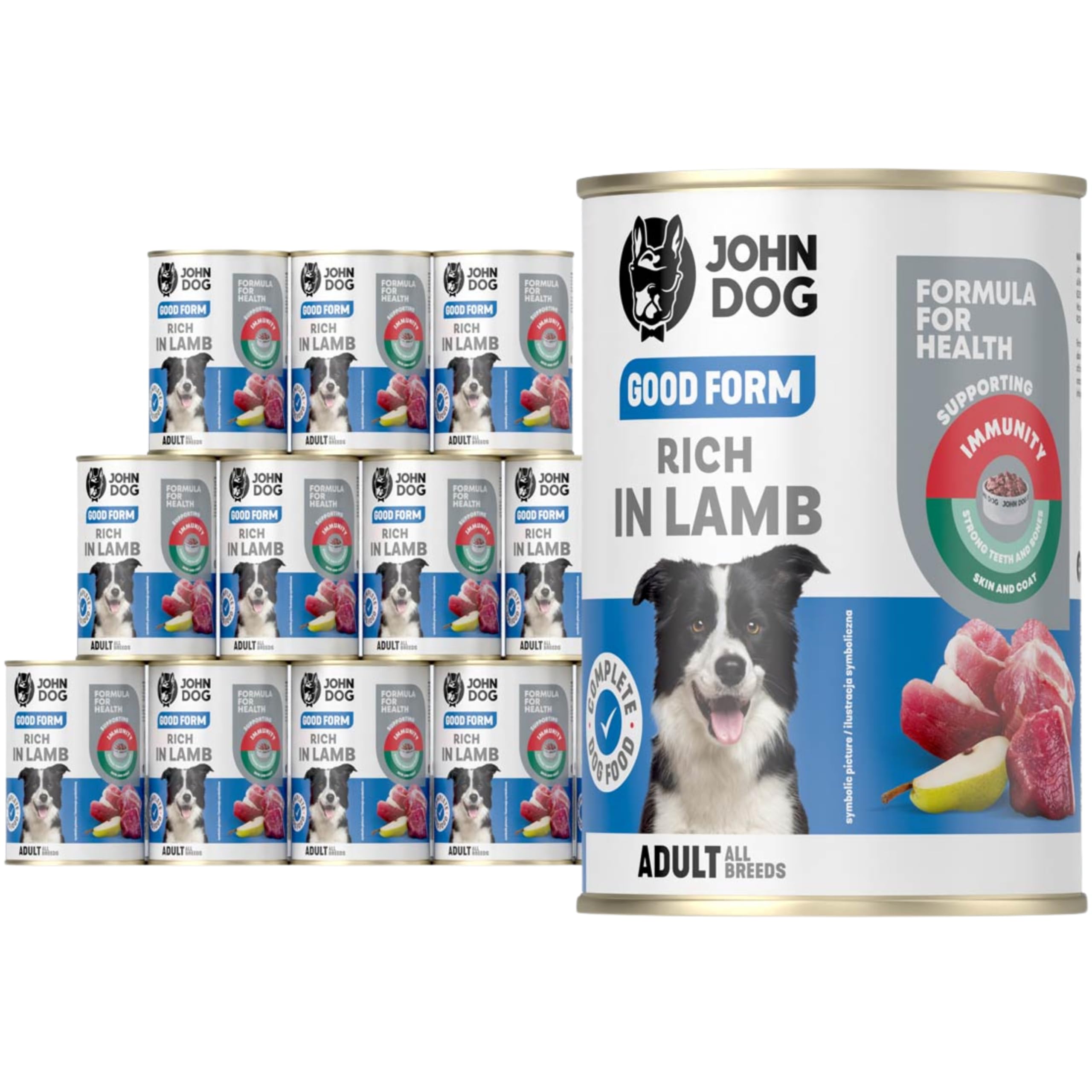 JOHN DOG Good Form karma mokra jagnięcina 12x400g