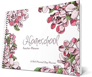Homeschool Planner Landscape | Full Color | 1-6 Students | Plan Curricul...