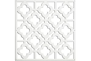 Wall Pops WPP0275 Honeycomb Decorative White Lattice Panels