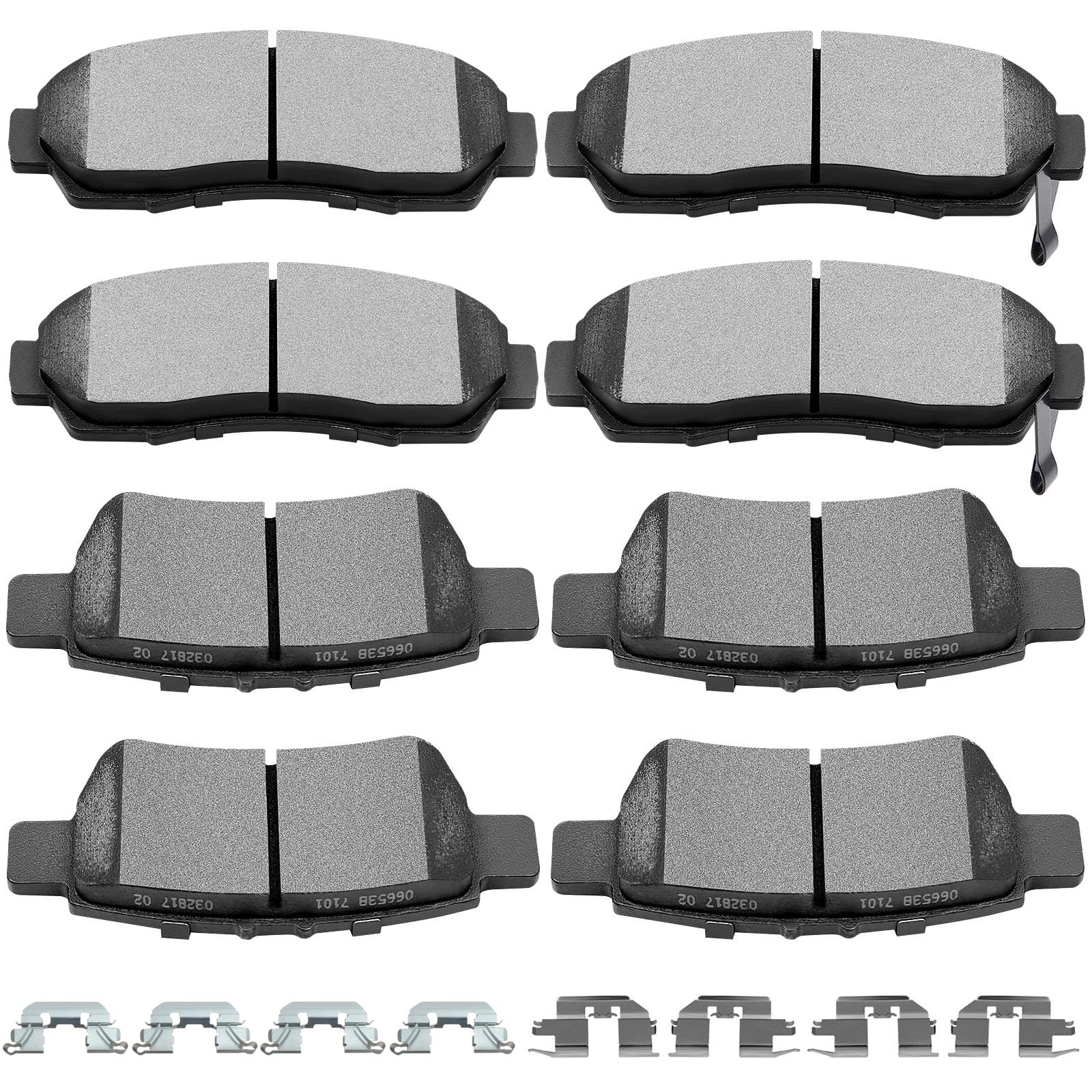 Photo 1 of SCITOO Ceramic Brake Pad Front Rear Disc Set fit for 2005 2006 2007 2008 2009 2010 for Honda Odyssey