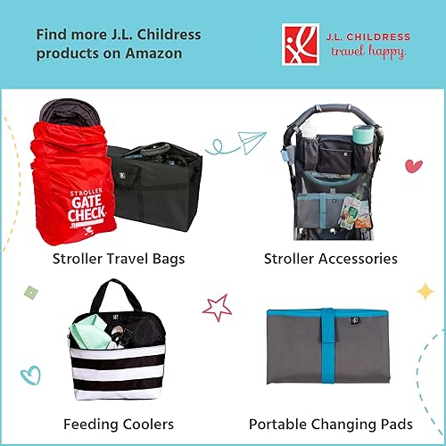 Miniatura 8 de J.L. Childress Bolsa acolchada para asiento de automóvil infantil, bolsa de viaje para avión, se adapta a la mayoría de asientos de automóvil para