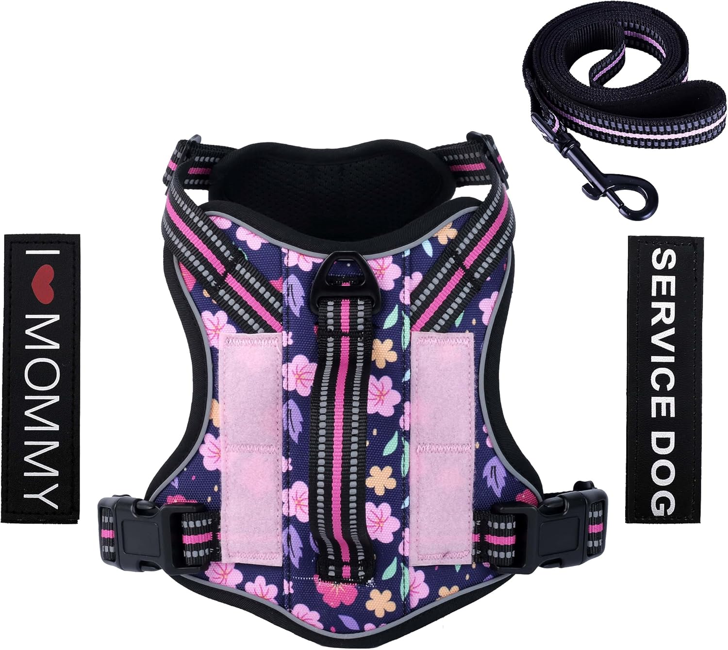 Amazon.com : Foxyep Tactical Dog Harness,Working Dog MOLLE Vest with ...