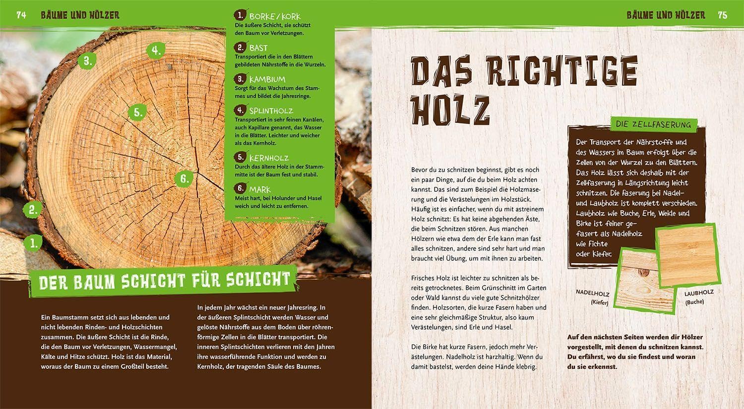 Meine Schnitzwerkstatt: Mit 30 Schritt-für-Schrittanleitungen sicher schnitzen lernen - DER SCHNITZBESTSELLER MIT original OPINELMESSER