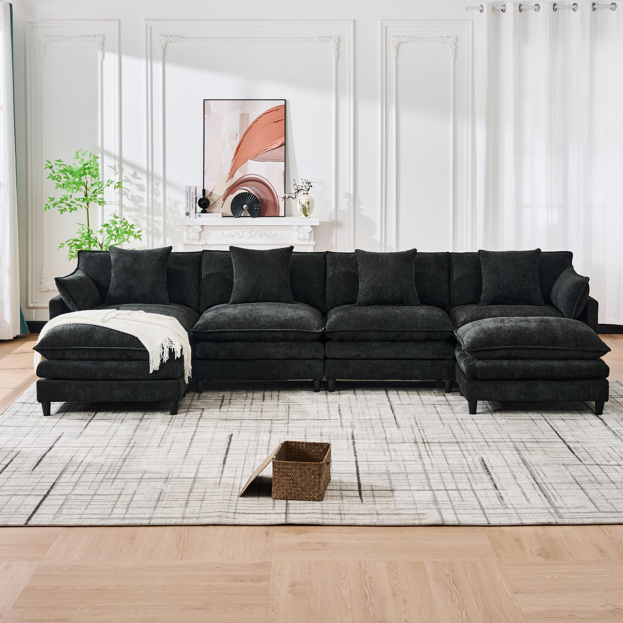 Photo 1 of KEIKI 141" U-Shaped Modular Sectional Sofa