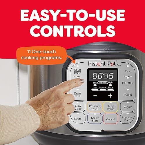Miniatura 6 de Instant Pot IP-DUO60 6cuartos1000W - Olla a presión multifunción 7 en 1 Acero inoxidable y negro