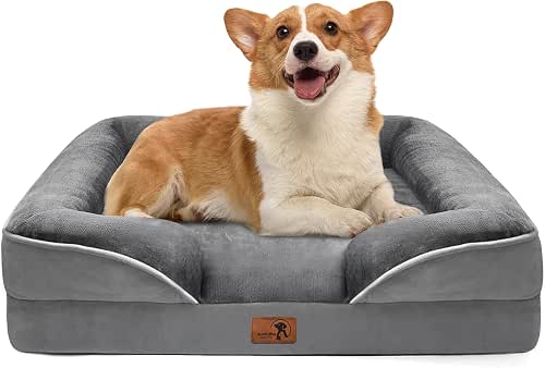 Spotted Play Orthopedic Dog Bed with Sides - Dog Sofa