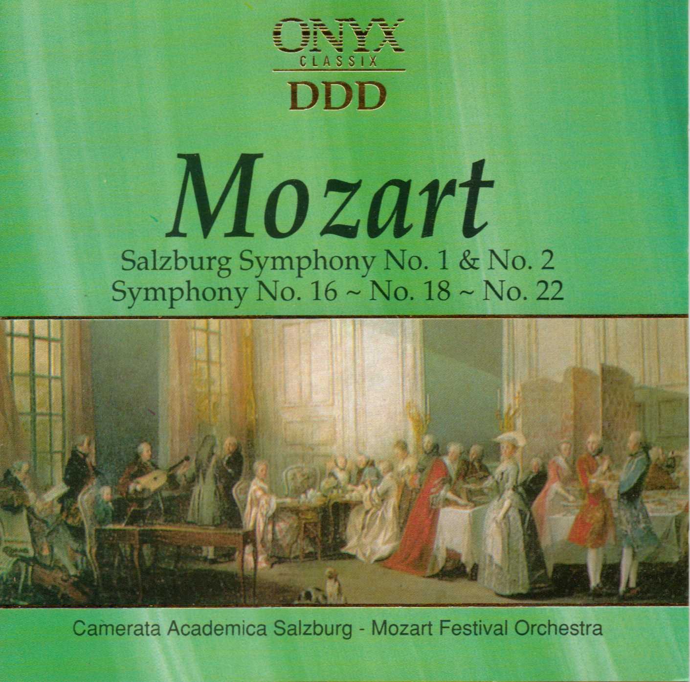 Mozart:Salzburg Symphony No.1 & 2.Symphonies 16,18,22. [Audio CD]