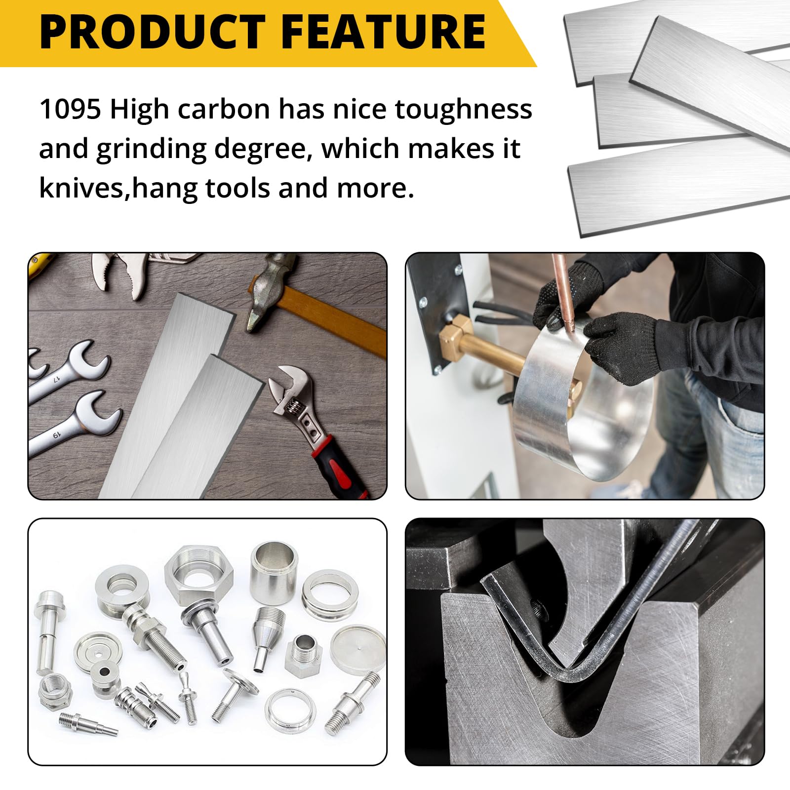1095 High Carbon Steel Flat Bar - Knife Making -6 1095 High Carbon Steel Flat Bar - Knife Making -6