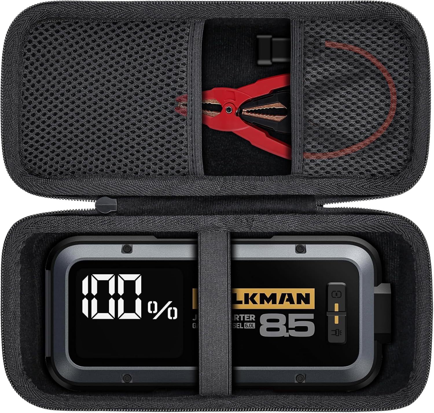 Aenllosi Hard EVA Carrying Case for HULKMAN Alpha85/85S/Pro Jump Starter - Waterproof Dustproof Drop-Proof Protection