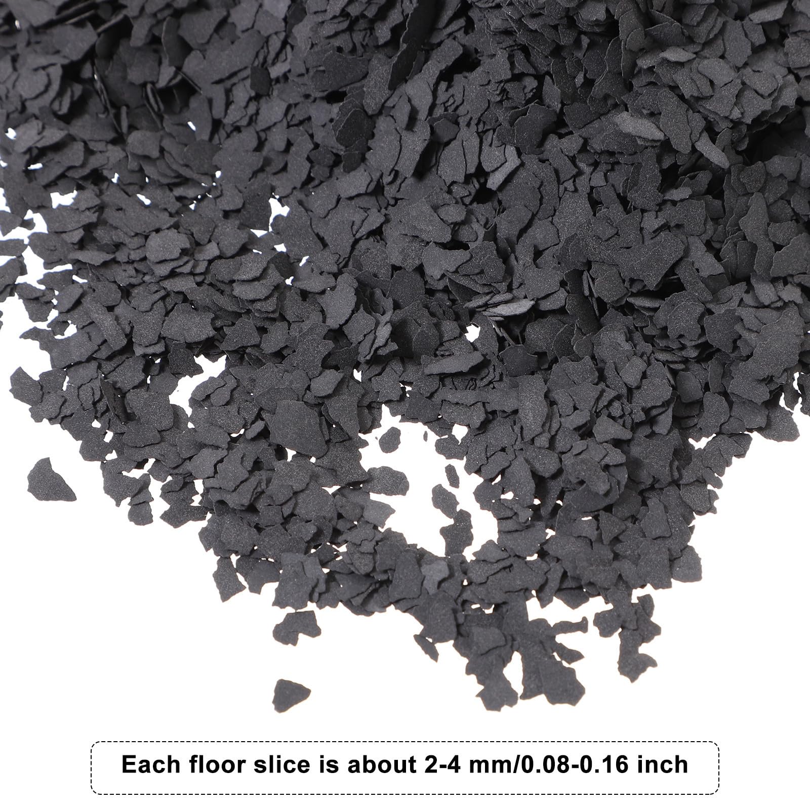 PLAFOPE Vernice per Pavimenti Copre Sporco e Segni in Cemento Scaglie Decorative in Resina Epossidica, 1 Confezione da 1kg, Materiale Naturale, per Garage e Showroom