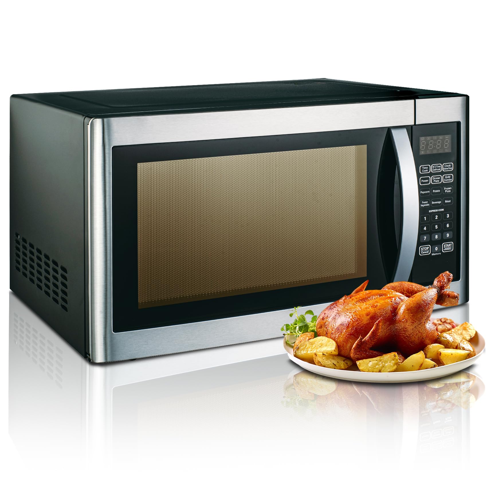 Techomey 42L Combination Microwave Oven 1100W, Grill 1400W, Large Microwave