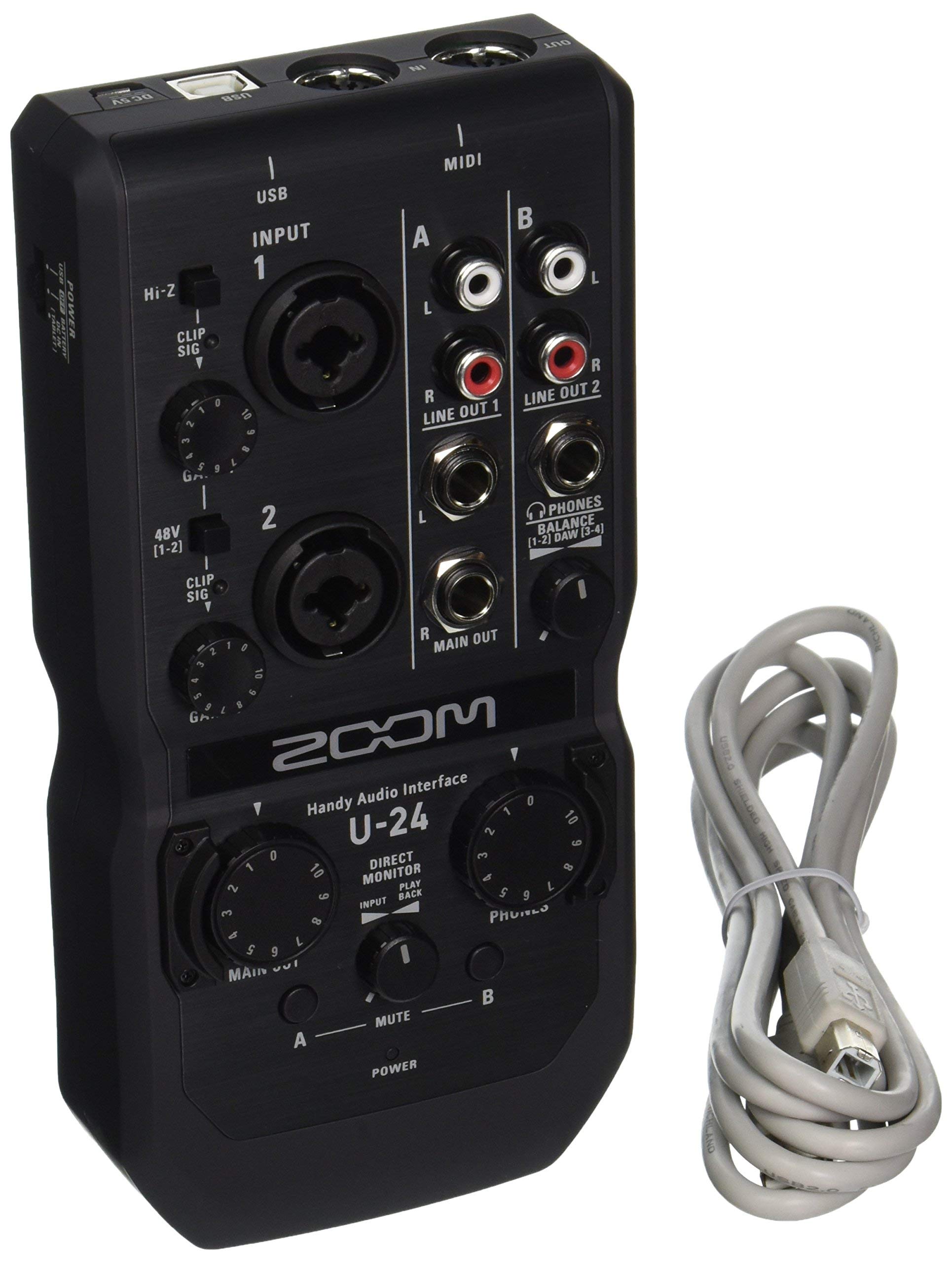 Amazon.com: Zoom U-24 Handy Audio Interface (Renewed) : Musical Instruments