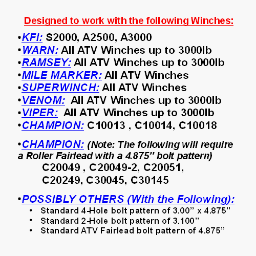 Kfi Products 100630 Winches, Regular #TOP3