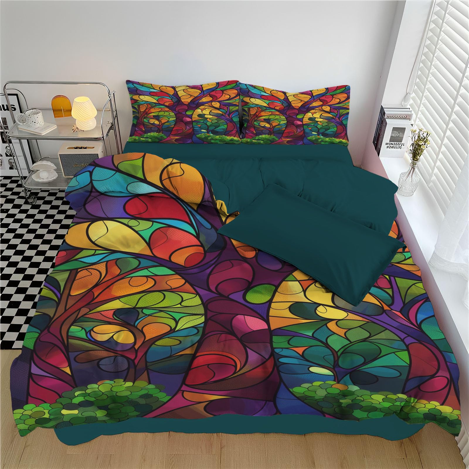 Housse de couette zippée 240x260cm fini la couette qui glisse du lit adulte
