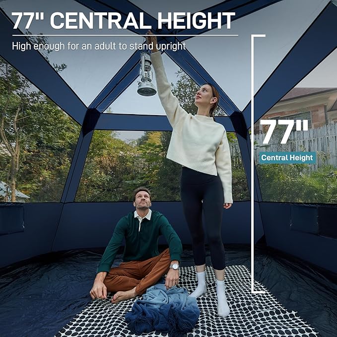 EVER ADVANCED Carpa Familiar 6 Personas Instantánea con Vestíbulo miniatura 4