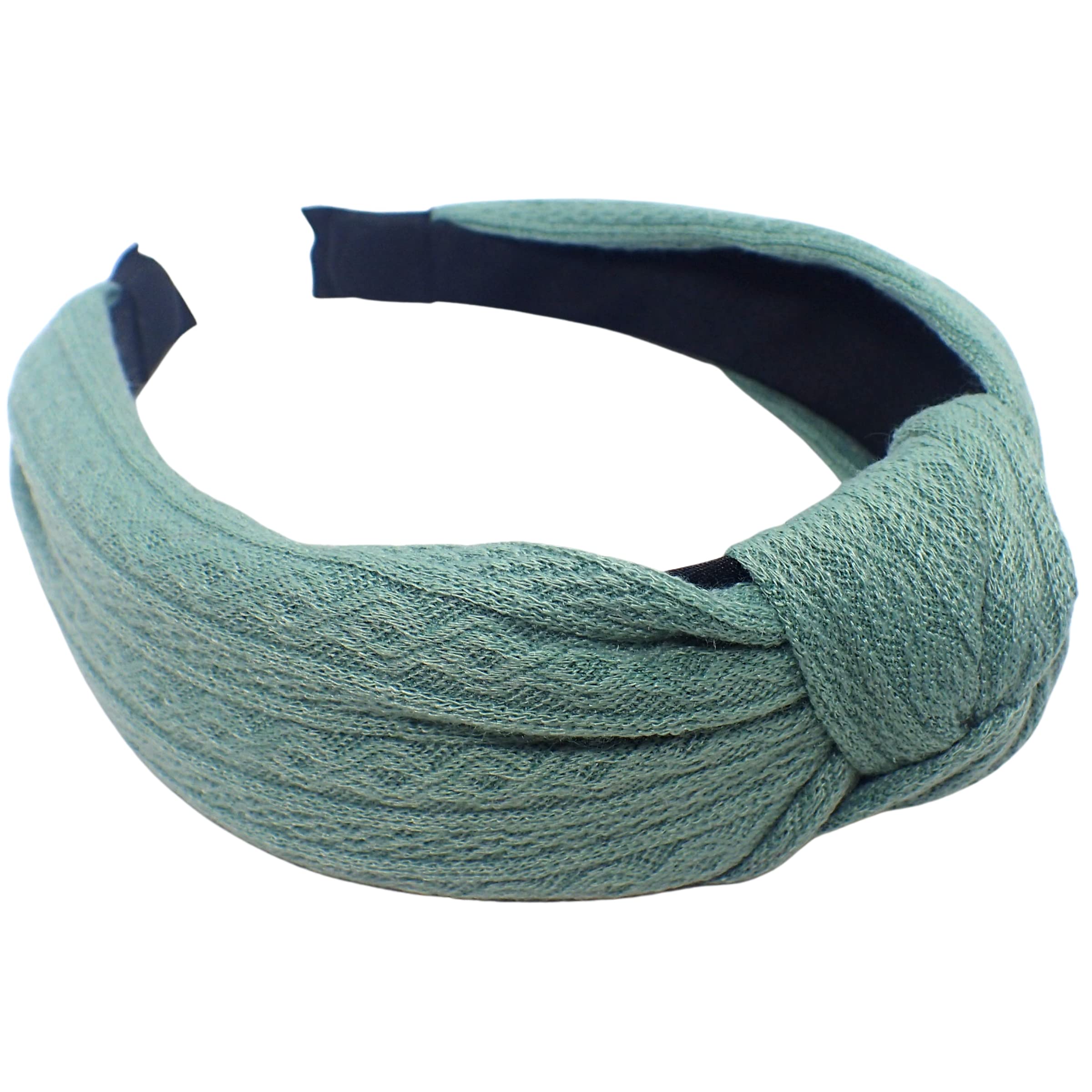 Topkids Accessories Knit-Pattern Knot Alice Bands Adult Women, Hair Accessories for Women Hair Bands for Women Thick Headband