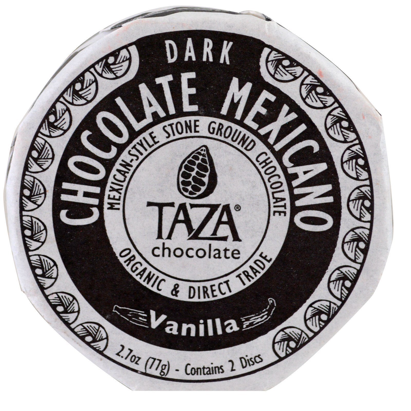 Taza Chocolate, Chocolate Mexicano, Vanilla, 2 Discs, 2.7 Ounce (3 Count)