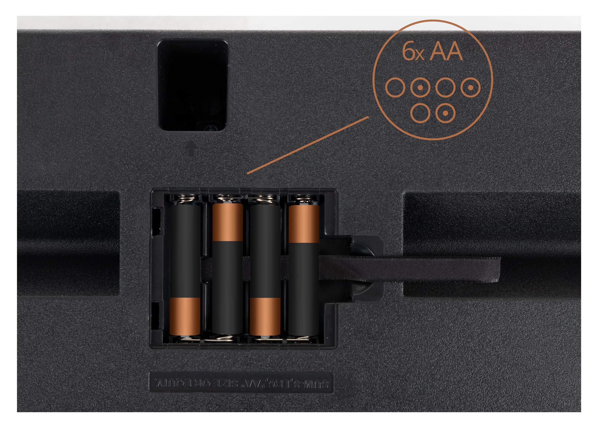 Classic Cantabile CPK-303 Keyboard - 61 Tasten mit Anschlagdynamik - 508 Klänge und 180 Begleitrhythmen - Anschlüsse für Kopfhörer und Sustain-Pedal - grau