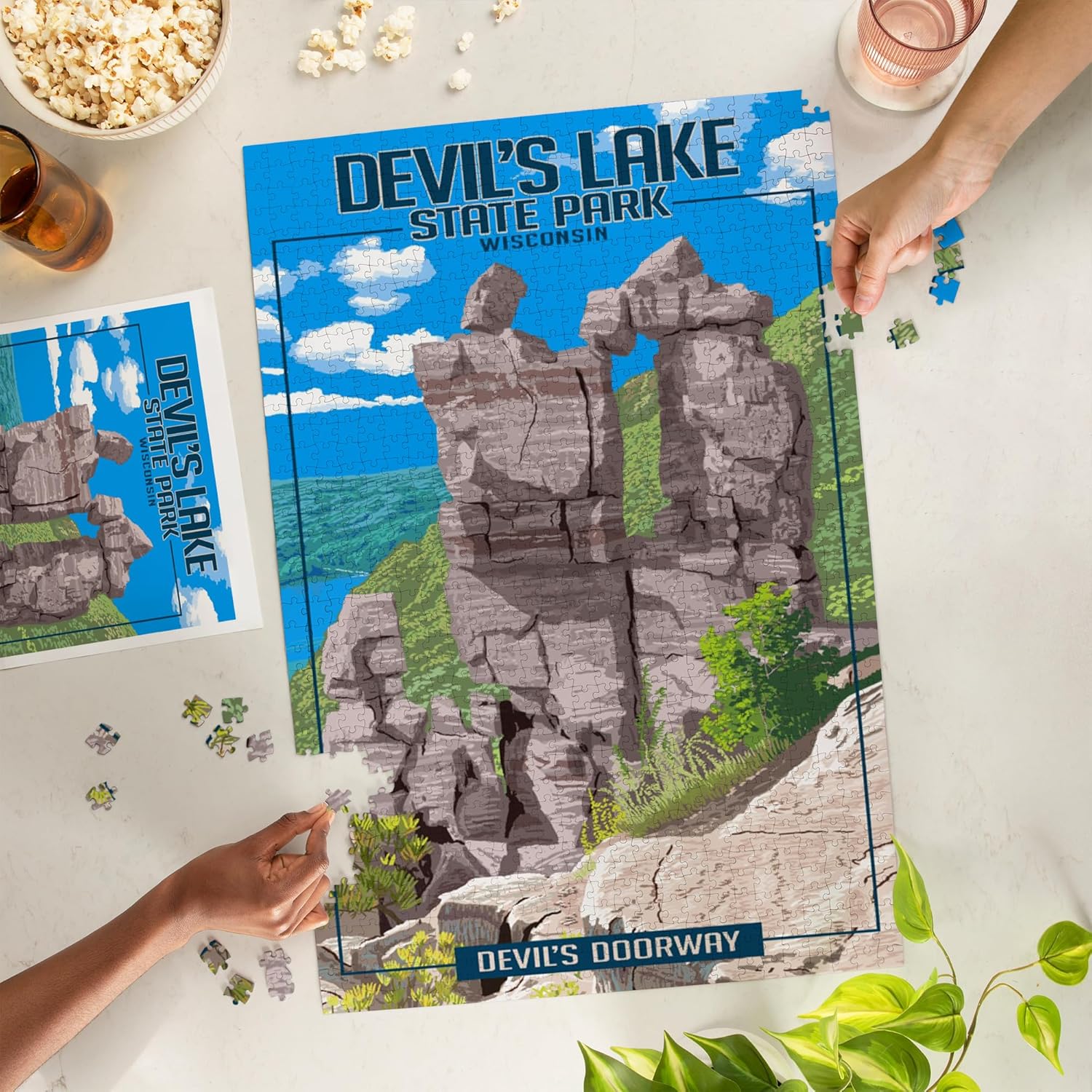 Devil's Lake State Park, Wisconsin, Devil's Doorway (1000 Piece Puzzle, Challenging Jigsaw Puzzle for Adults, Made in USA)