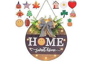 Interchangeable Welcome Sign for Front Door, Farmhouse Front Porch Decor