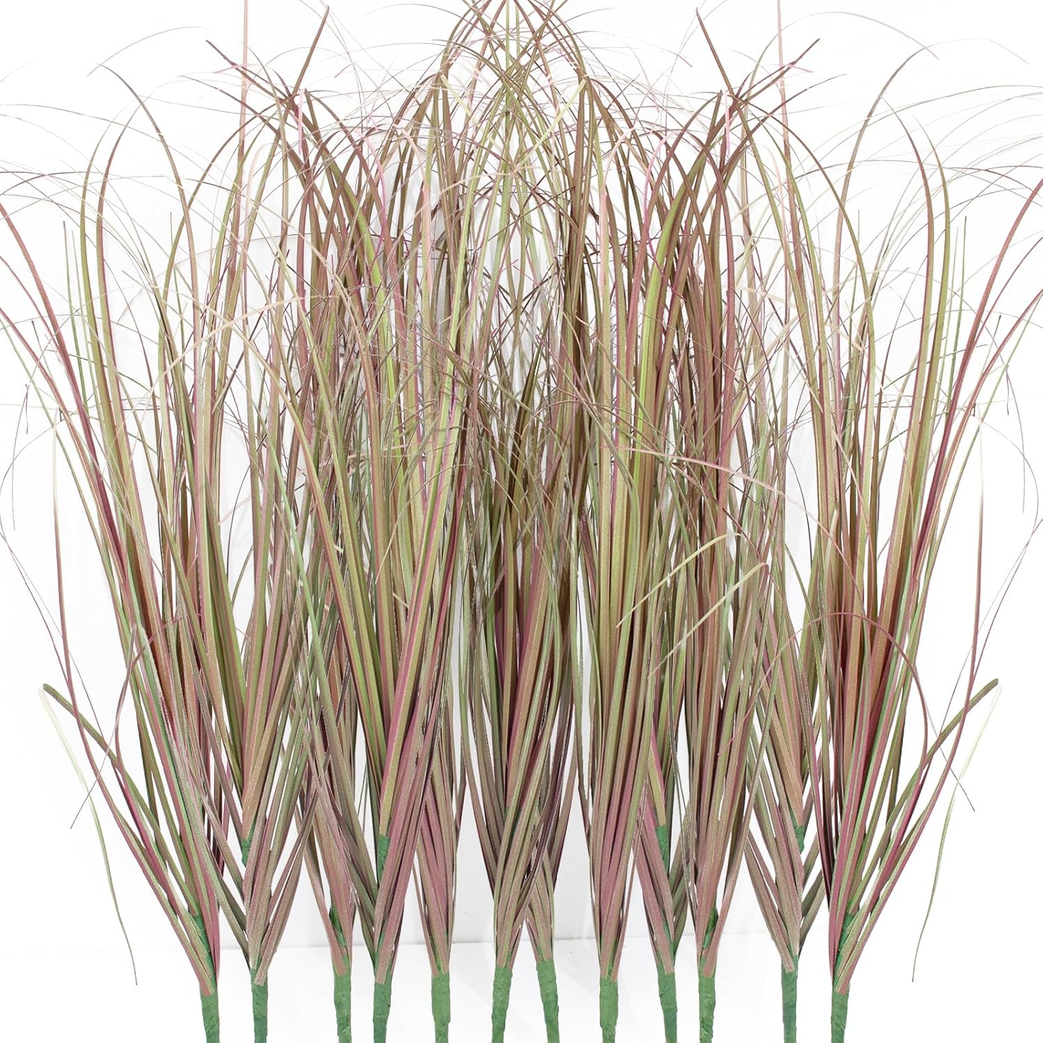 12Pcs Artificial Grass Plants, Faux Shrubs Wheat Grass, Artificial Tall Grass Fake Plants for Outdoor Decor,Artificial Greenery Stems Weed for Room Indoor Home Decor(Light Purple)