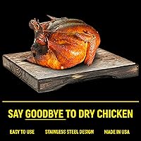 Vista 15 de for Cornish Hen I Cooks Evenly & Makes Meat Juicier I Easy-to-Use Stainless Steel & Dishwasher Safe I for Ovens, Smokers, Roasters, Grills