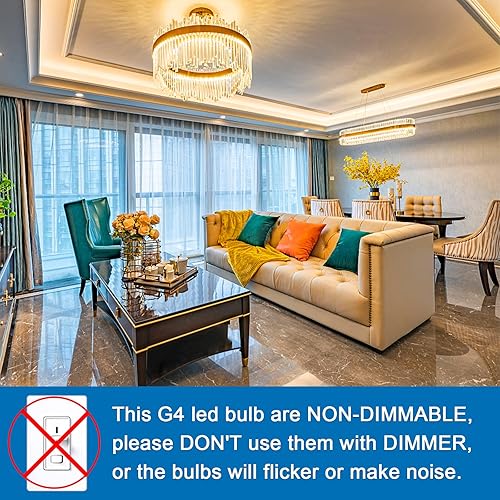 Miniatura 7 de Bombilla LED G4 de 12 V 2 W, equivalente a bombillas halógenas de 20 W, blanco cálido de 3000 K, tipo T3 JC Bi-Pin G4, mini bombillas LED para luz