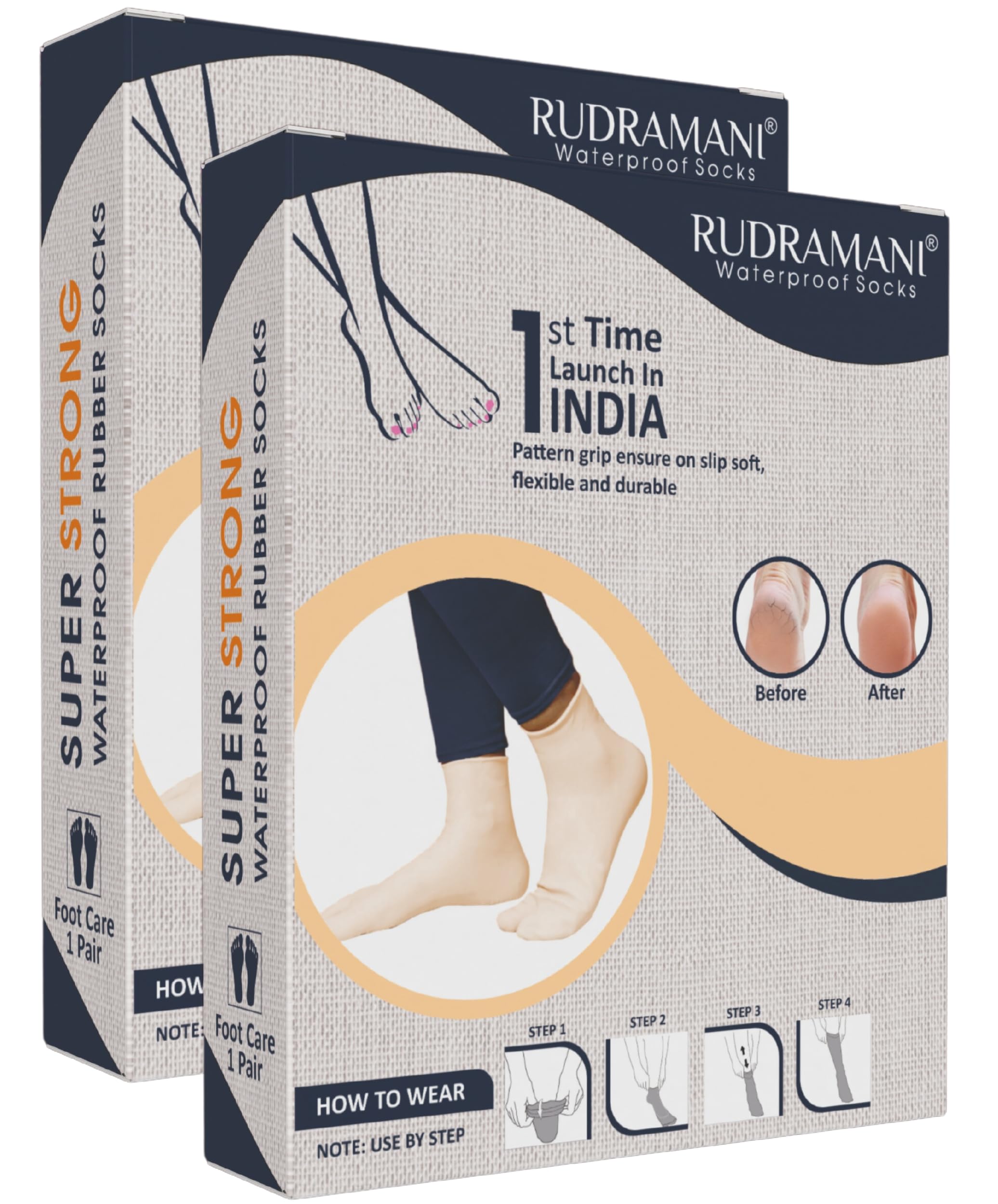 RUDRAMANI Moisturizing Water Proof Rubber Foot Heel Care Socks Protector Unisex- (Size-Large)(9-10-11) Brown Pack of 2 (B0CJ5LHY6Q) Amazon Price History, Amazon Price Tracker