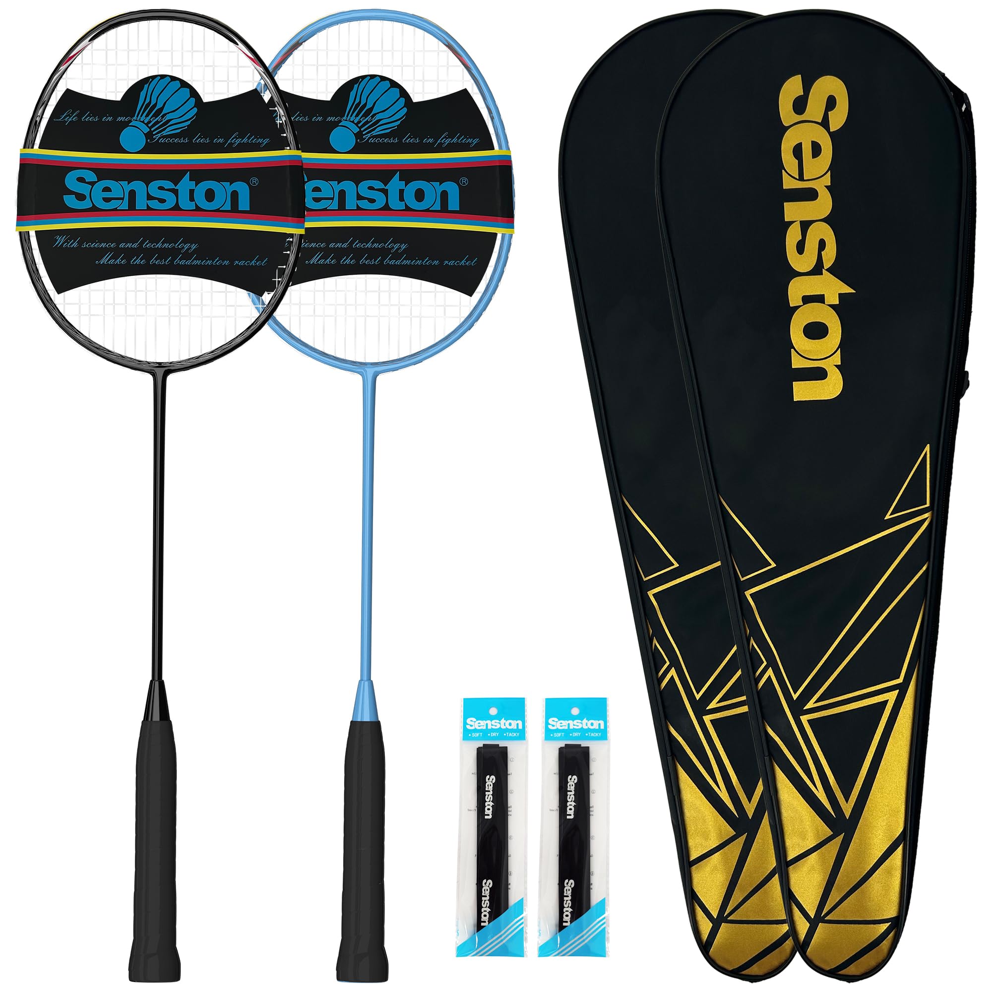 Senston N80 Professional Quality Carbon Fiber Badminton Racket with Carry Bag Included