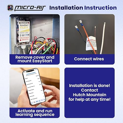 Miniatura 4 de BLUETOOTH Micro-Air Easystart 364-X36 con Bluetooth, acondicionador de aire marino de arranque suave, unidad de compresor de aire acondicionado de