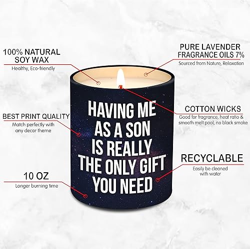 Miniatura 3 de Regalos de cumpleaños para mamá de hijo Regalos de cumpleaños para mamá de hijo Ideas de regalo para madres de hijo Regalo para madre, vela
