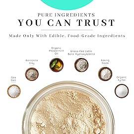 Vanmans - Mint and Bone Tooth Powder Toothpaste (2 Pack) - Remineralizing Tooth Powder with Cattle Bone Derived Hydroxyapatite, Bentonite Clay, Peppermint Oil and Baking Soda - 2.2 oz