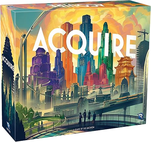 Renegade Game Studios  Juego de Mesa de Estrategia Acquire para 2-6 Jugadores, Edades 12+ con 2 Modos de Juego