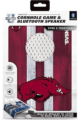 Vista 152 de SOAR Juego de Cornhole de mesa NCAA y altavoz Bluetooth