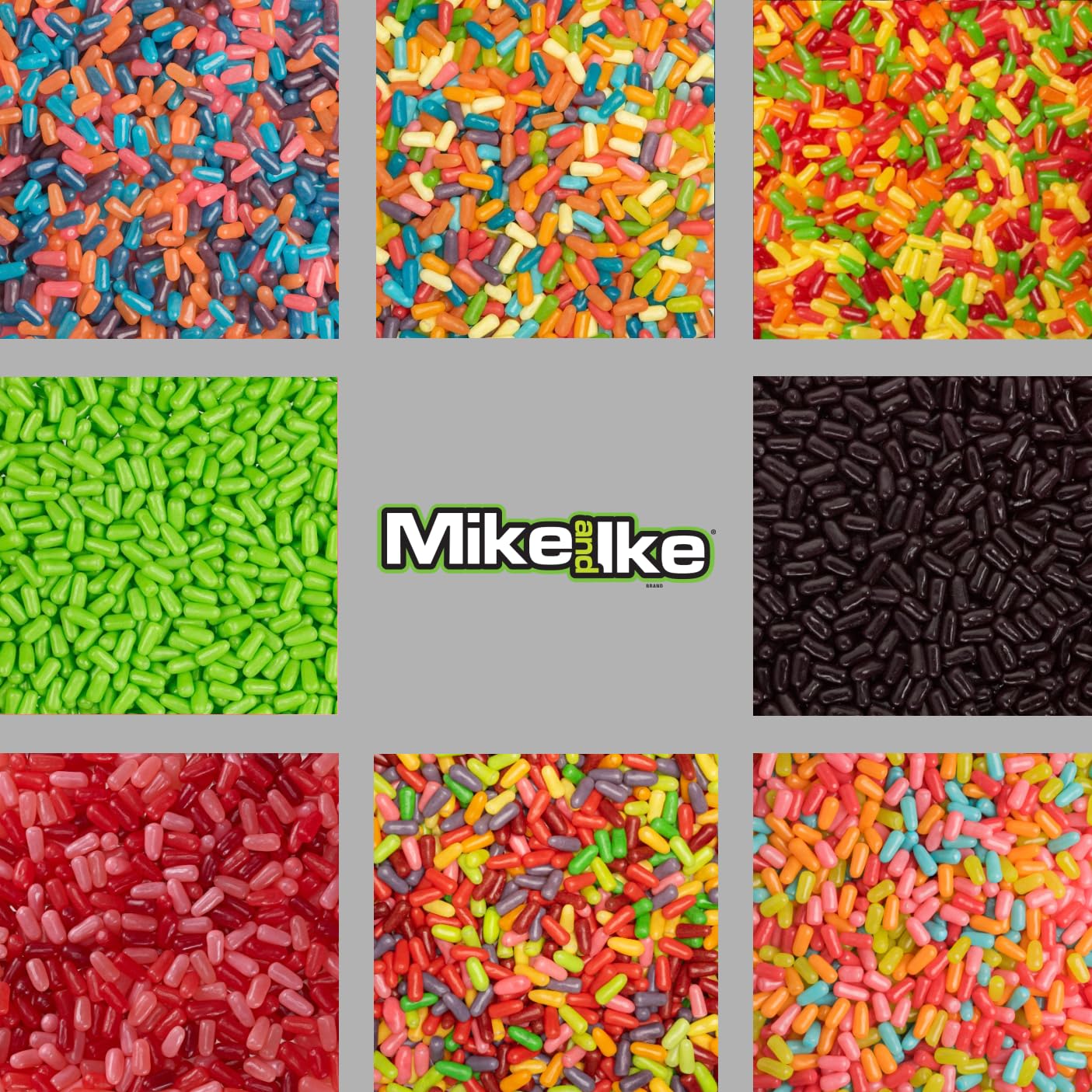 Mike Ike Candy Variety, 8 Theater Boxes (4.25 oz) – Original Fruit, Berry Blast, Tropical Typhoon, Sour Mega Mix, Sour Watermelon, Mega Mix, Red Rageous & Jolly Joes Bundle With Galley Grove Mints