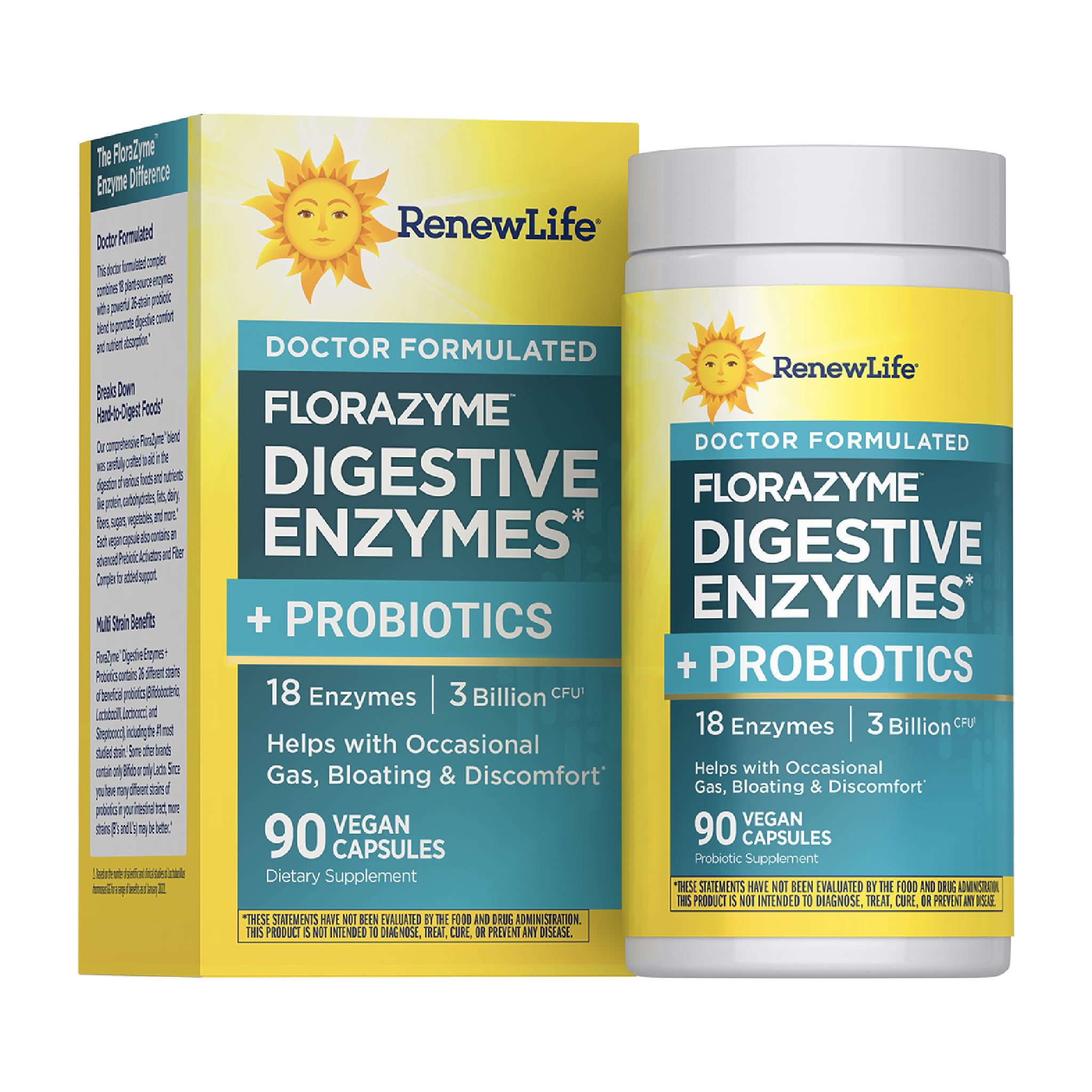 Amazon.com: Renew Life Florazyme Digestive Enzymes with Probiotics