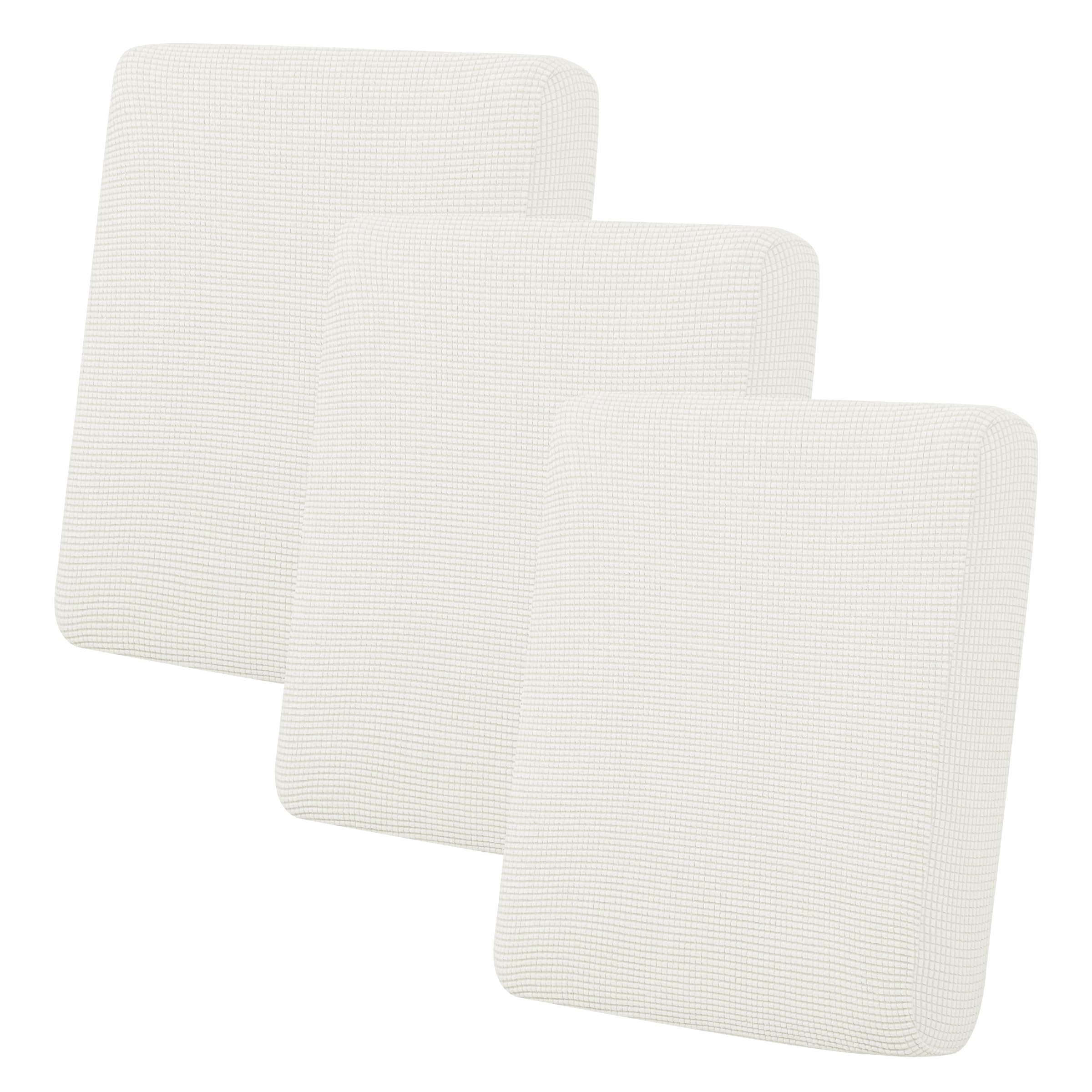 Easy-Going Stretch Individual Chair Couch Cover Sofa Furniture Protector Slipcover - Soft Flexibility With Elastic Bottom (3-Piece Cushion Cover,