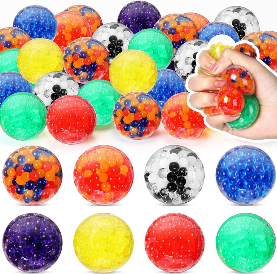 Amazon | Libima 72個 スクイーズボール スクイーズボール カラフルな