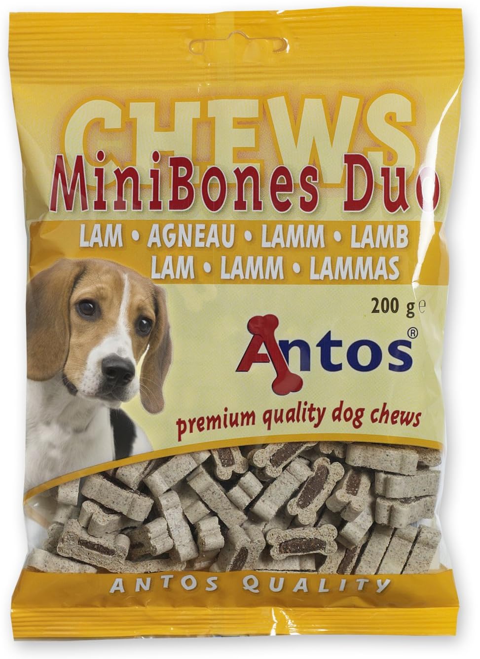 Antos Mini Bones Lamb Dog Treats, 200 g