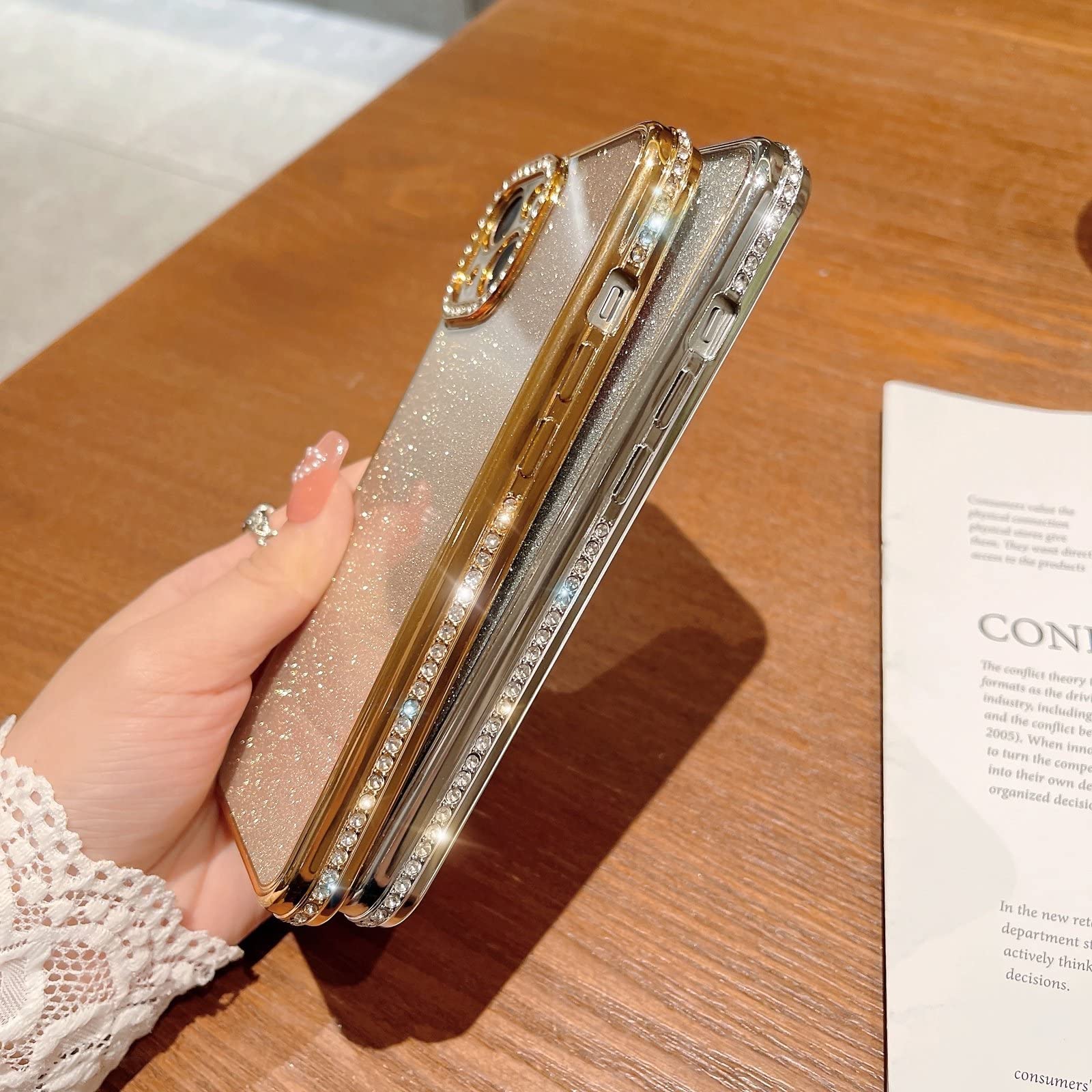 Amazon | QziyanD for iPhone用の豪華なキラキラ輝く