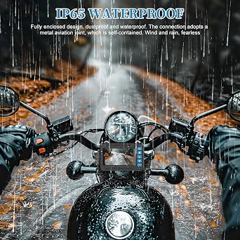 OBEST Motorcycle Camera Dash Cam MT83A 1080P+1080P Dual AHD Front Rear,Bike Dashcam with 3'' IPS Screen,GC2083 Sensor Parking Mode Waterproof Loop Recording Bike Cycle Driving Recorder