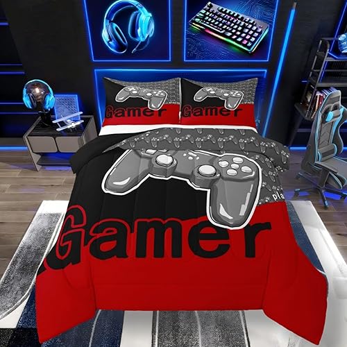 Miniatura 45 de Edredón de plumón de tortuga marina y verde azulado brillante, juego de ropa de cama tamaño Queen para niños y niños, juego de edredón de reptiles