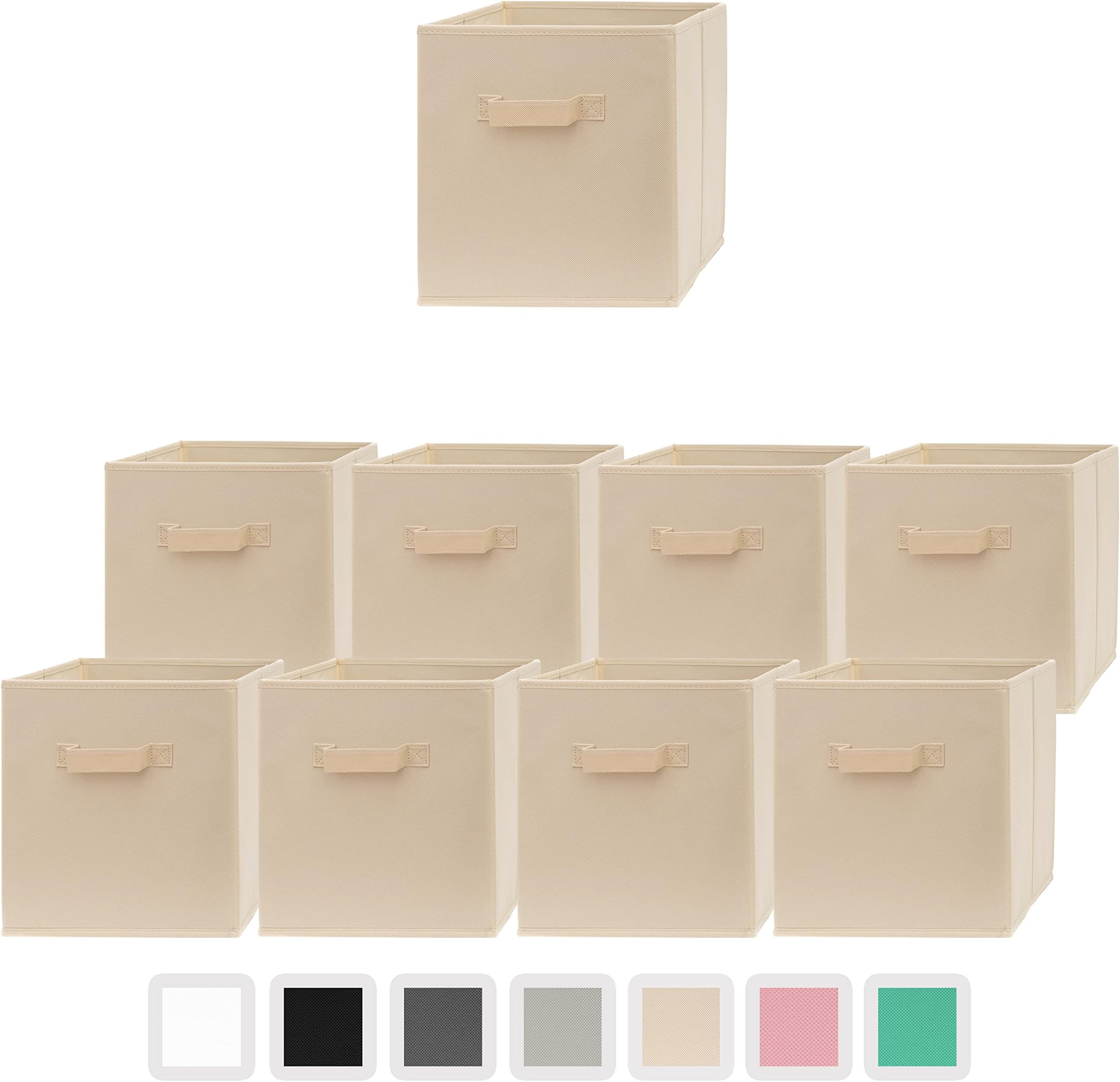 Cube Storage Bins 11 Inch Storage Cubes (9 Pack) Fabric