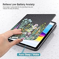 Vista 5 de Funda para iPad de 10ª generación 2022 iPad de 10.9 pulgadas, visión multiángulo y encendido automático/apagado automático, funda protectora de piel