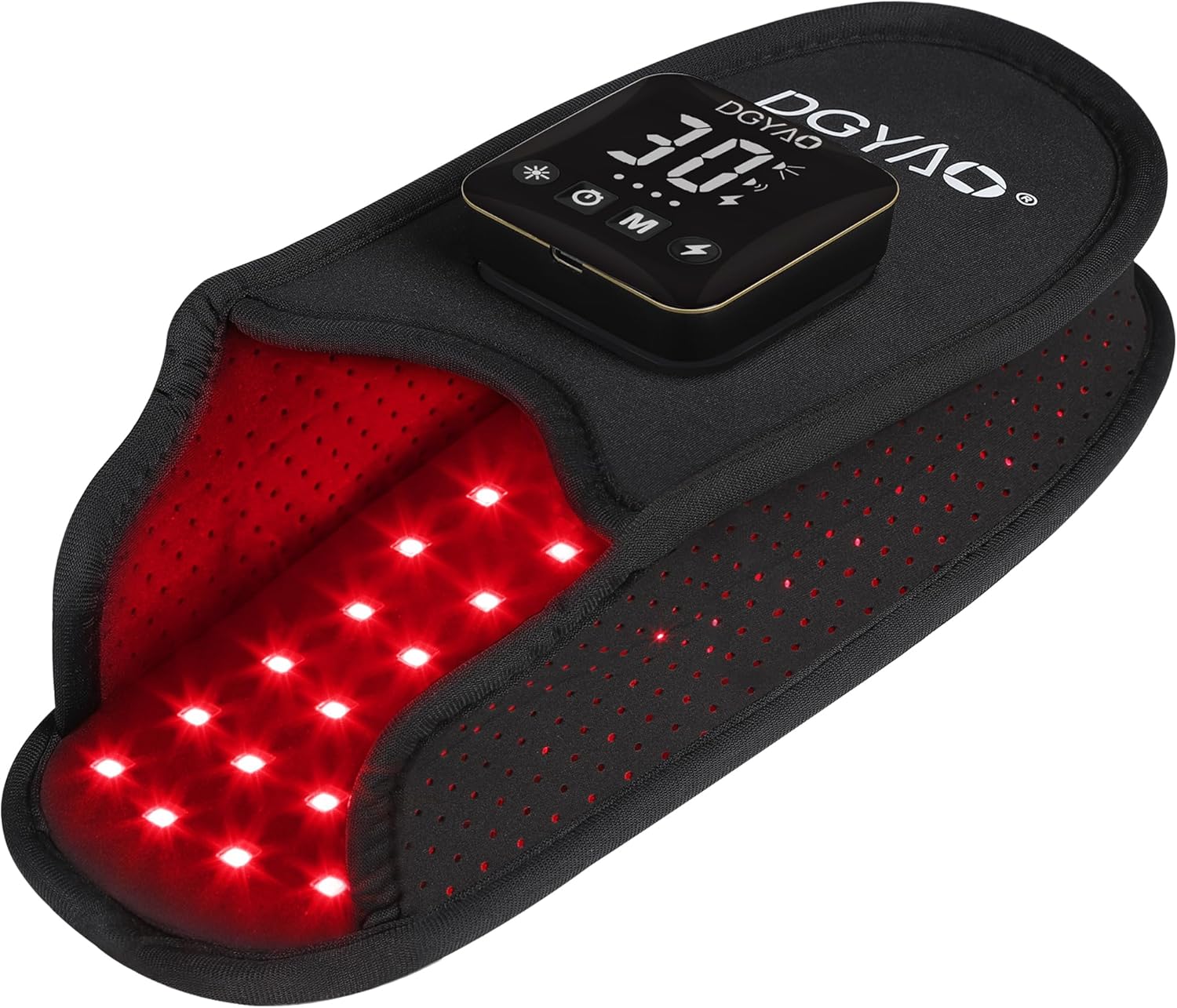 TUOB Red Light Therapy for Foot Pain Relief, Near Infrared Light Therapy Device with 4000 mAh Power Bank, Red Infrared Light Foot Therapy Double Side Pad Slipper Full Cover Feet Toes Instep