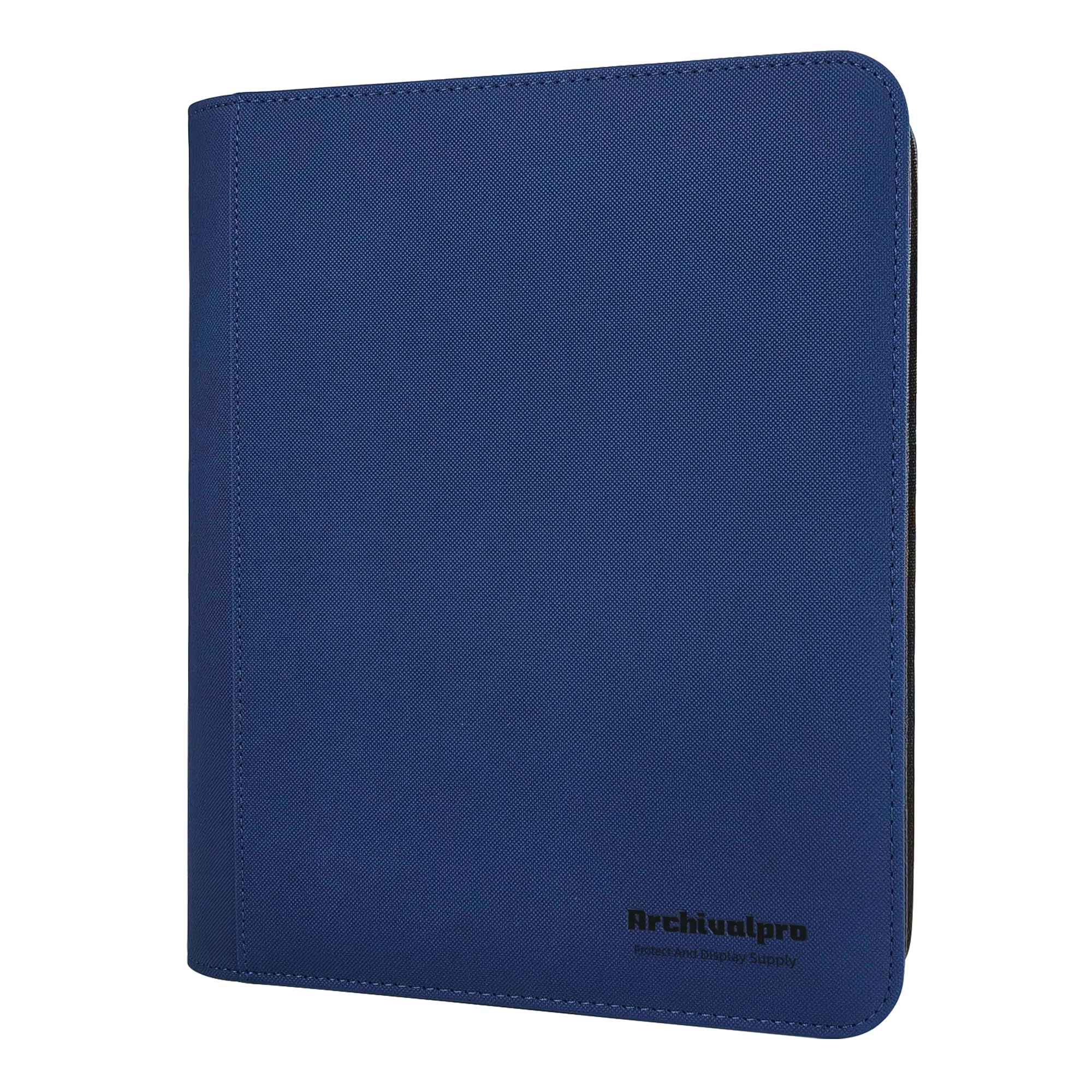 ARCHIVALPRO 4 Pocket Top Loader Card Binder 128 Slot Toploader Albums Premium Ringless Cards Binders(Blue)