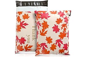 KESOTE Fall Holiday Mailers 10x13 Self Seal with Winter Pattern Designs