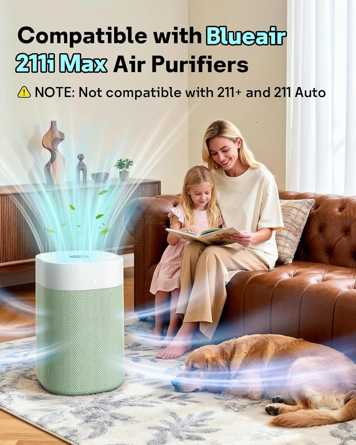 Leemone 211i Max Pre-Filter Replacement filter for BLUEAIR Blue Pure 211i Max Air Purifier, Washable Fabric, 2 Pack